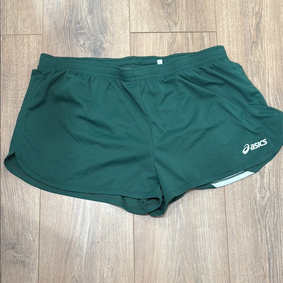 Asics Pants - Asics Women's Green Running Shorts (Lined)